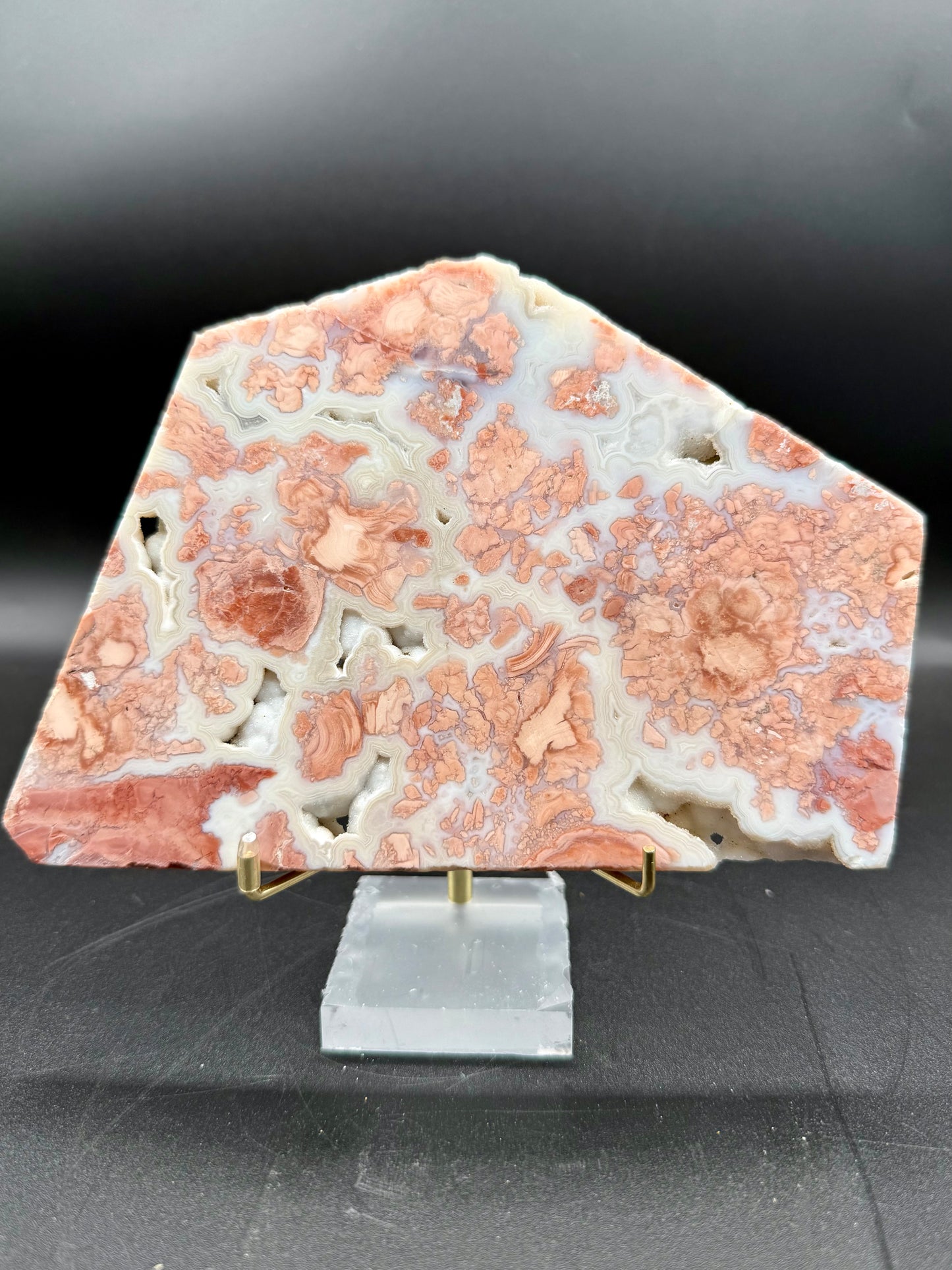 Cotton Candy Agate Slice #1