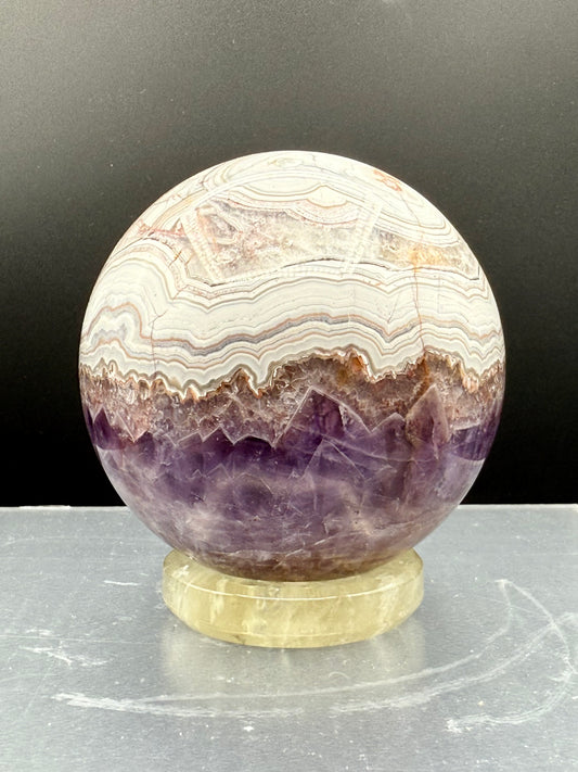 Amethyst Mexican Lace Agate Sphere