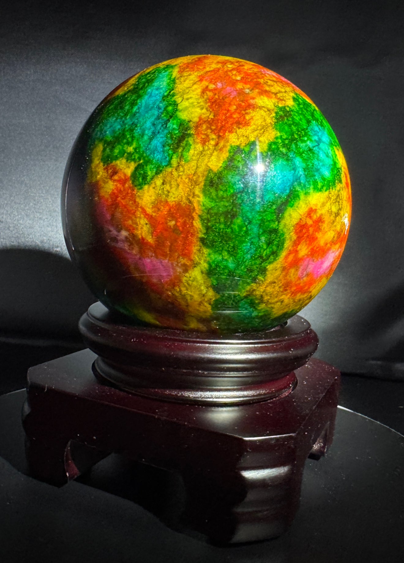 Seven Color Jade Sphere