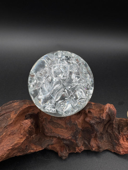 Crackle Quartz Sphere